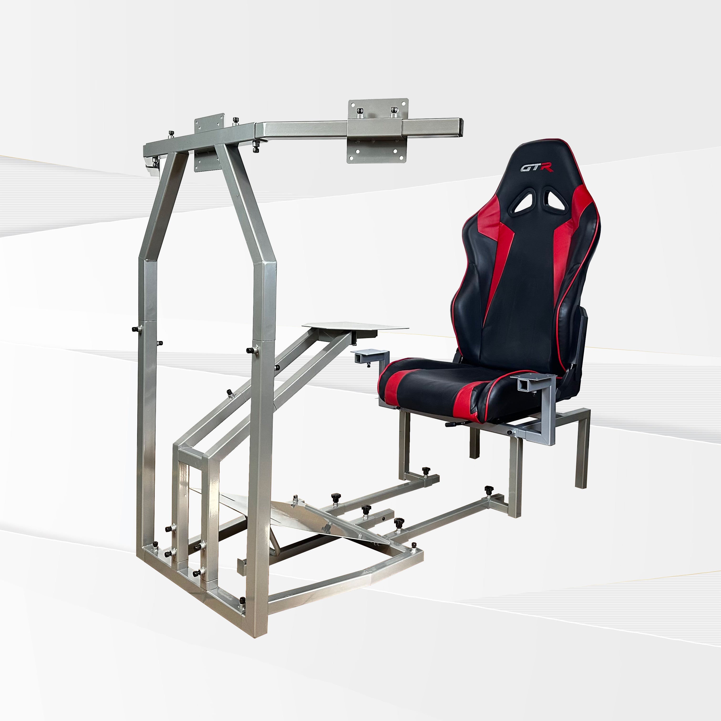 Bombardier CRJ Jet Flight Simulator Frame and Gaming Chair