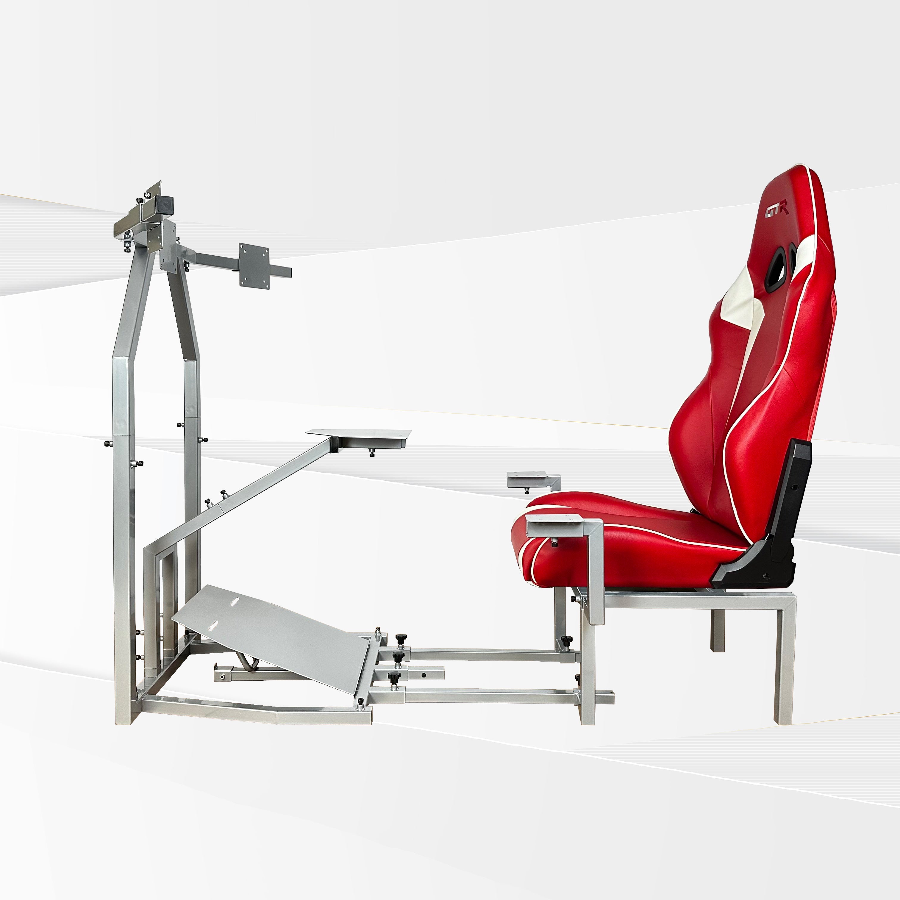 Bombardier CRJ Jet Flight Simulator Frame and Gaming Chair