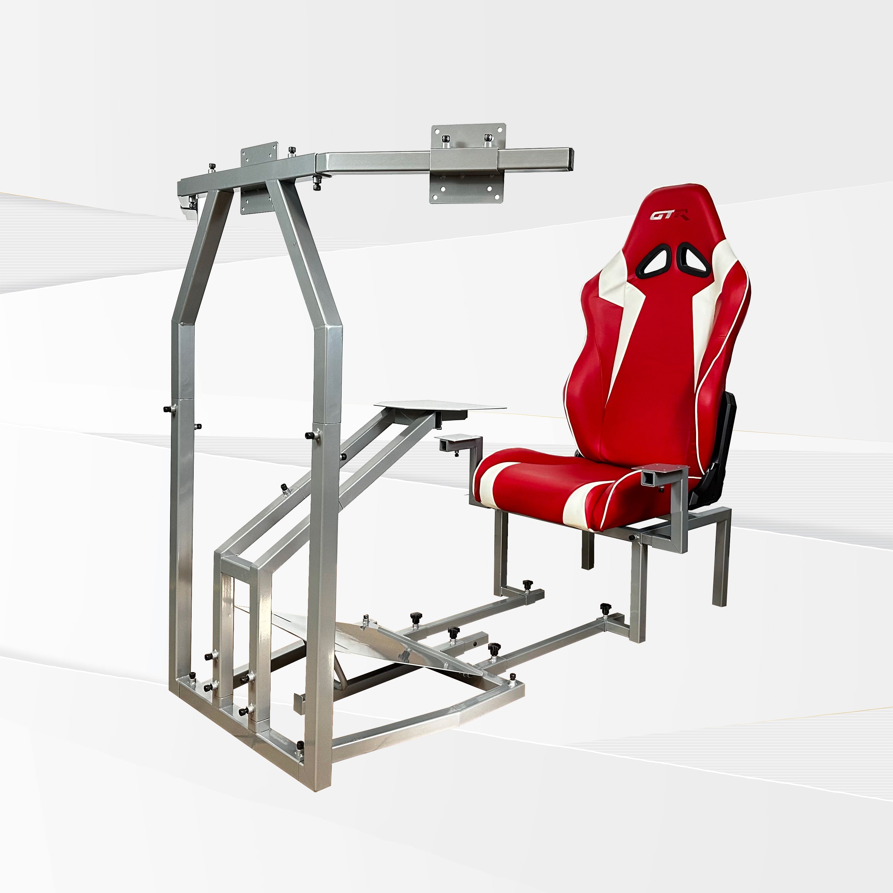 Bombardier CRJ Jet Flight Simulator Frame and Gaming Chair