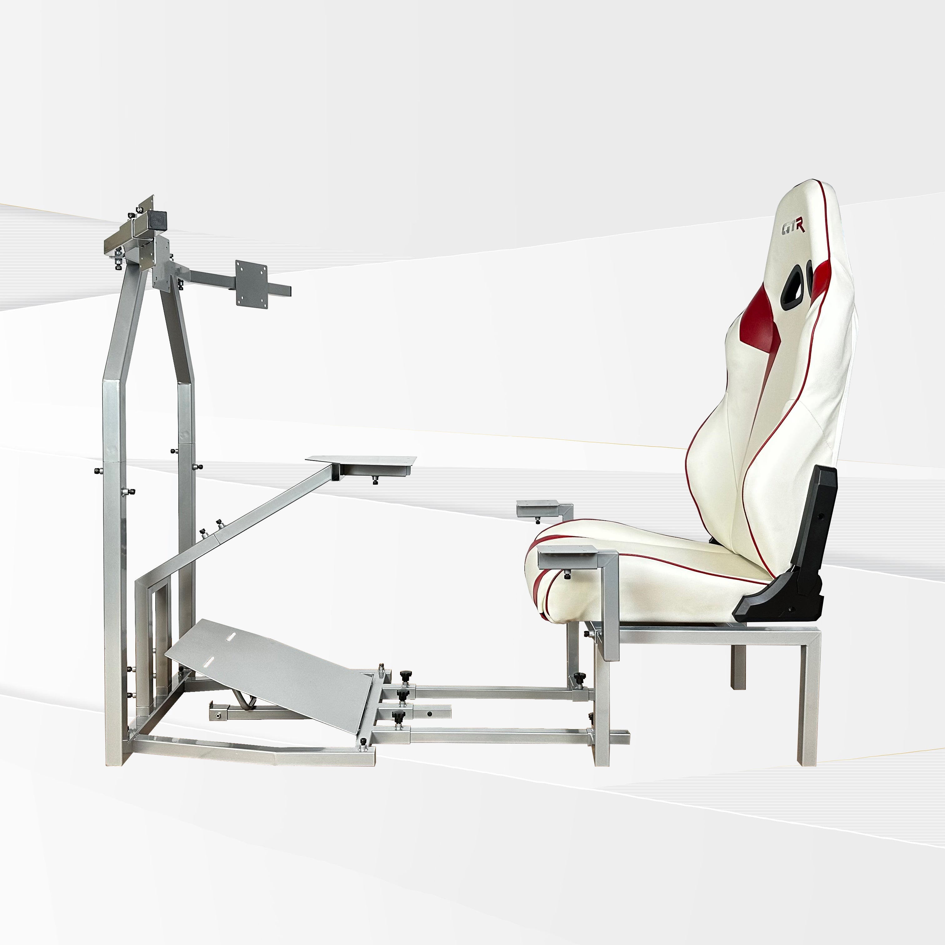 Bombardier CRJ Jet Flight Simulator Frame and Gaming Chair