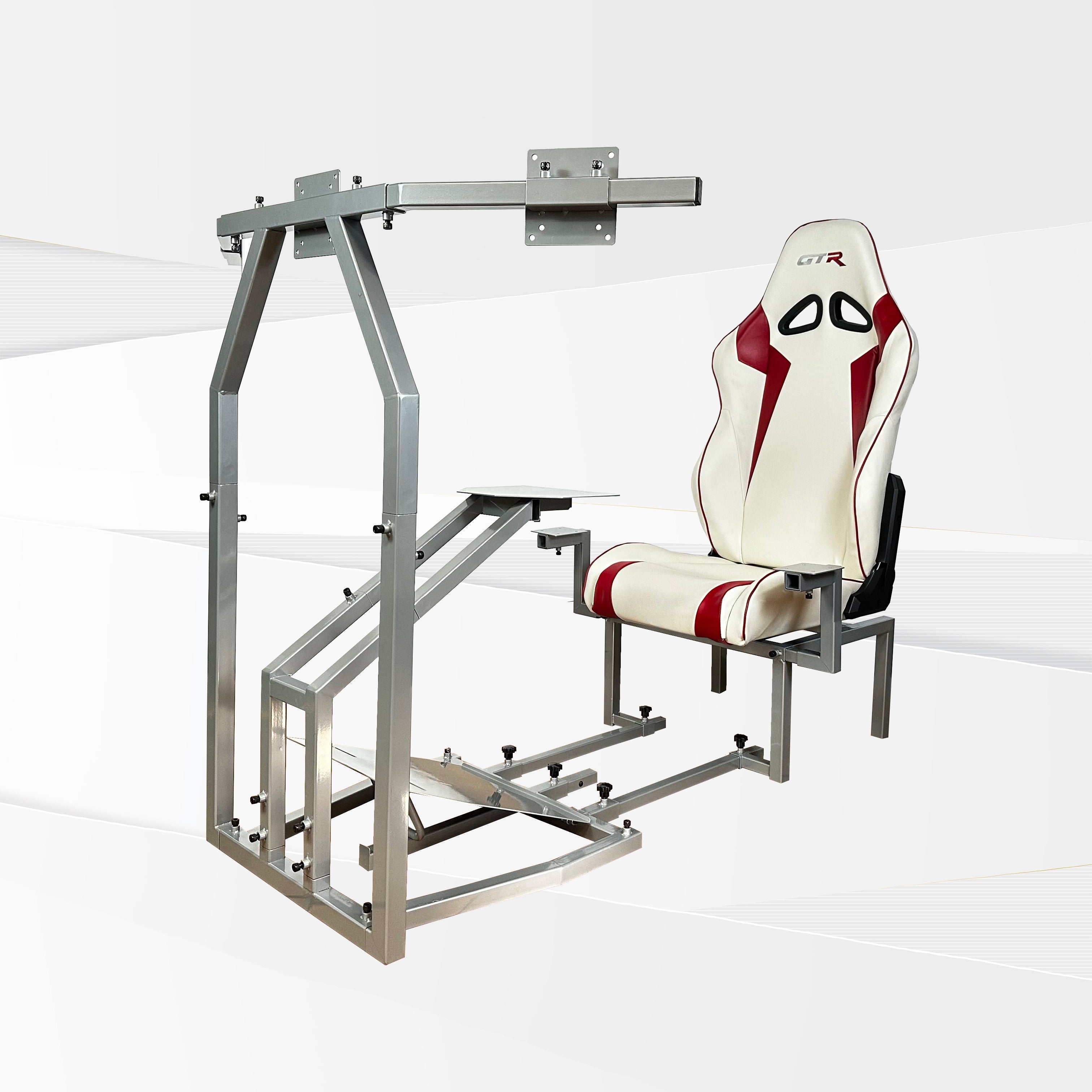 Bombardier CRJ Jet Flight Simulator Frame and Gaming Chair