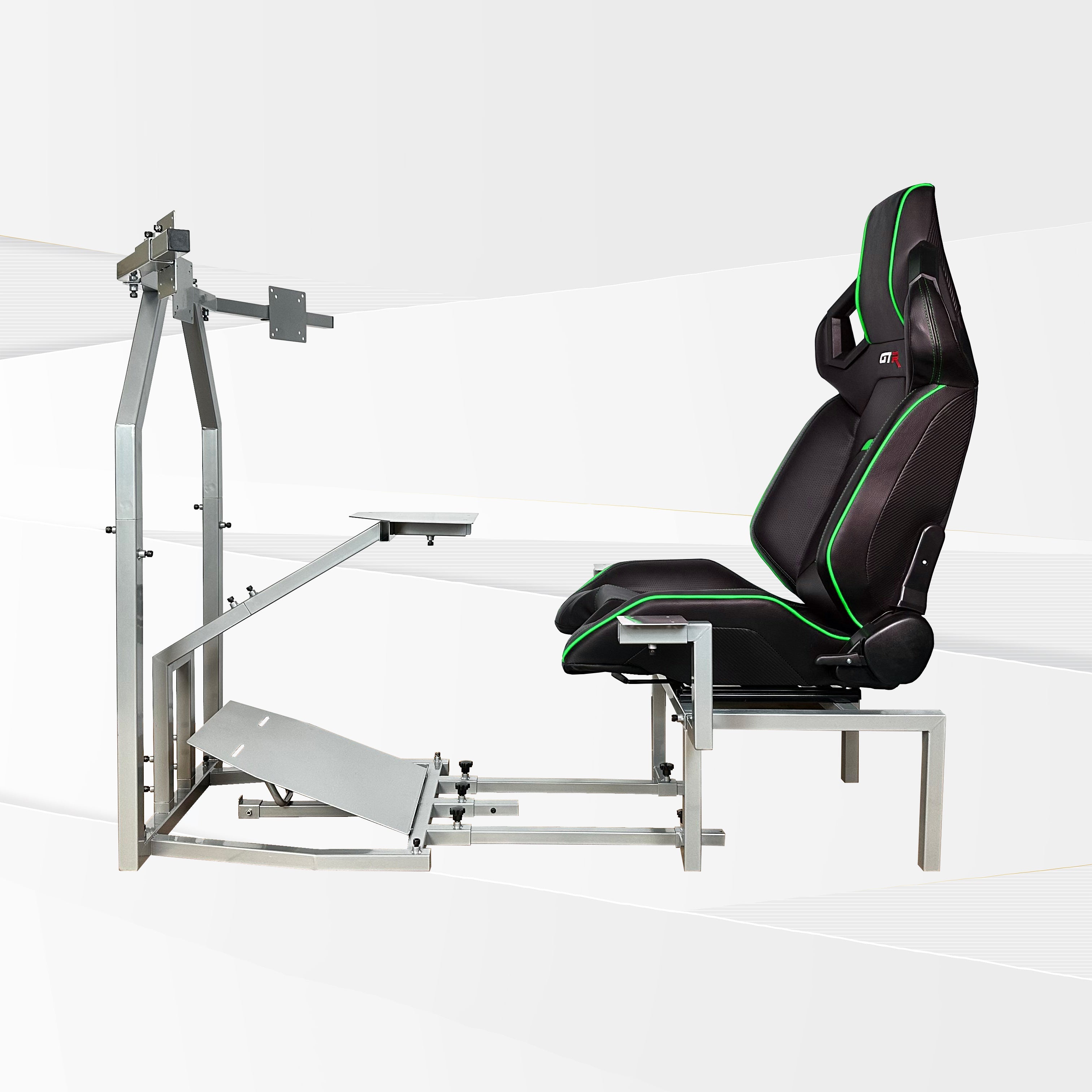 Bombardier CRJ Jet Flight Simulator Frame and Gaming Chair