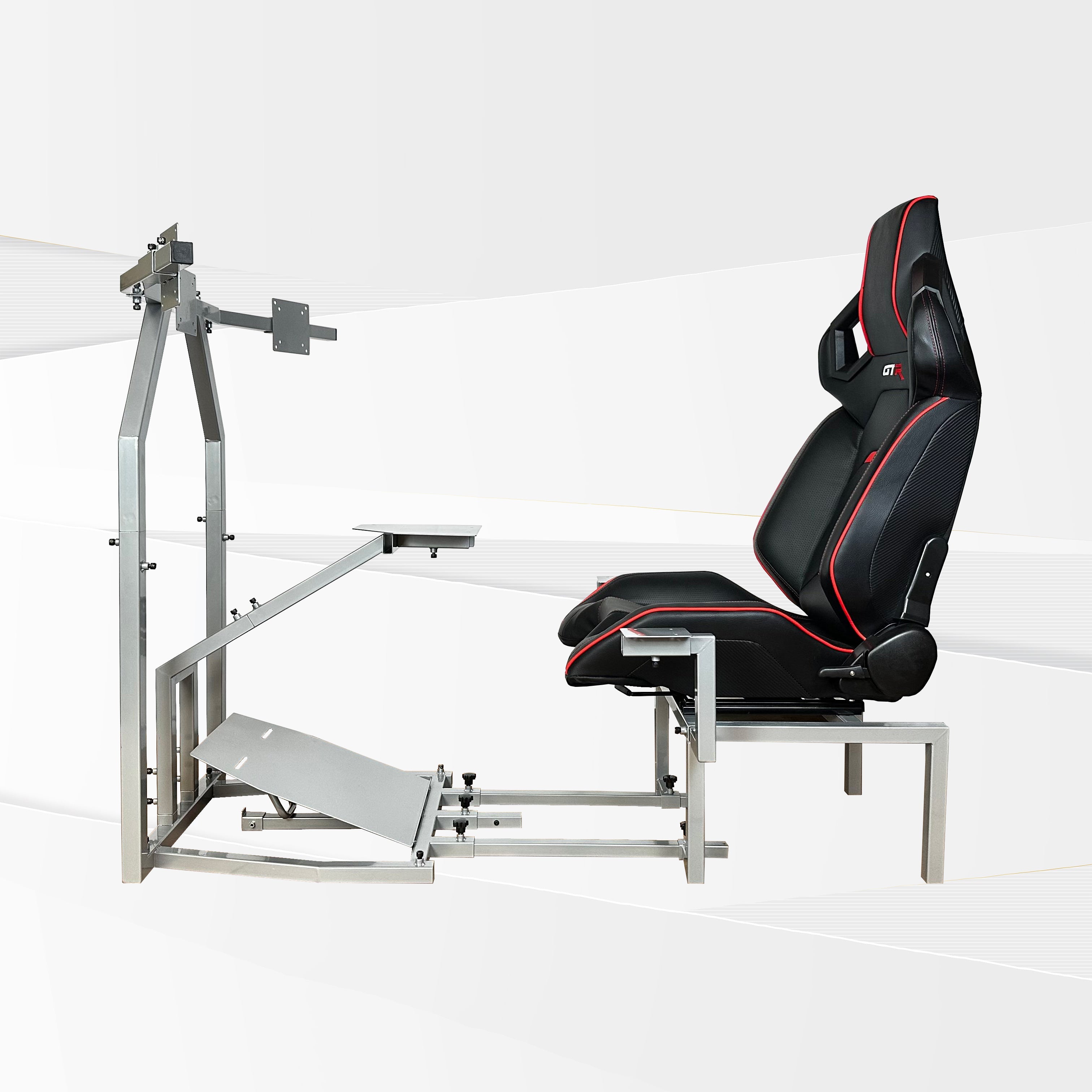 Bombardier CRJ Jet Flight Simulator Frame and Gaming Chair