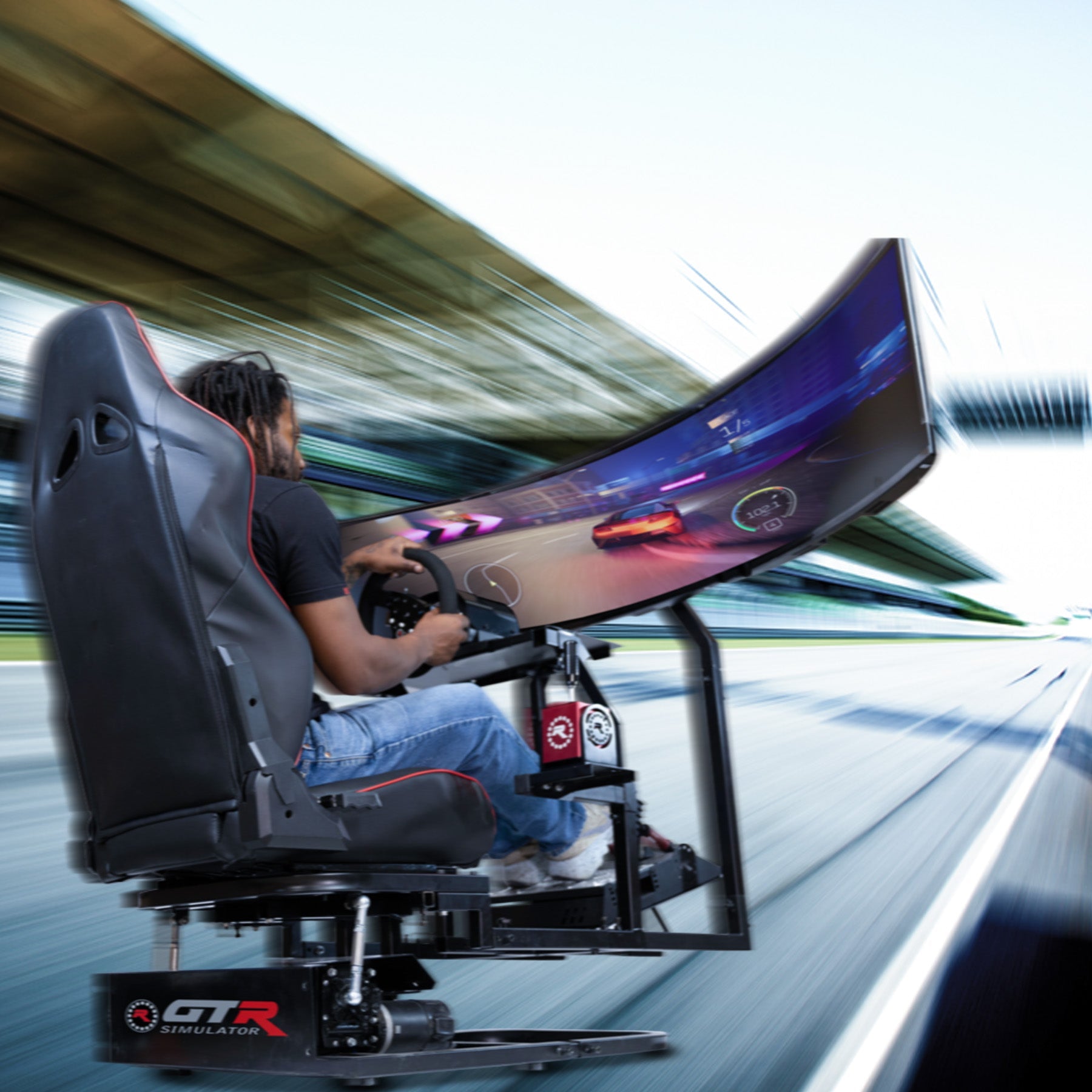 G-Force Track Motion 2-DOF Compact Base for Racing Simulators